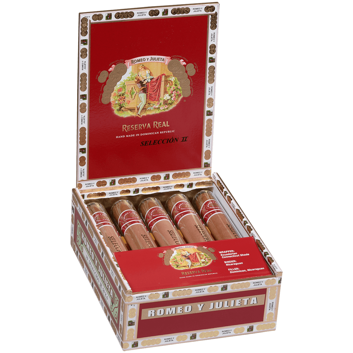 Romeo Y Julieta Seleccion Reserva Real Crystal Ii 10 Ct. Tubes Box 6.00X50
