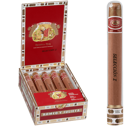 Romeo Y Julieta Seleccion Reserva Real Crystal I 10 Ct. Tubes Box 7.00X50