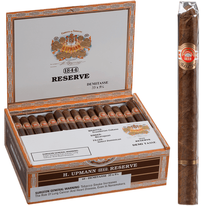 H. Upmann 1844 Reserve Demi Tasse 60 Ct. Box 4.50X33