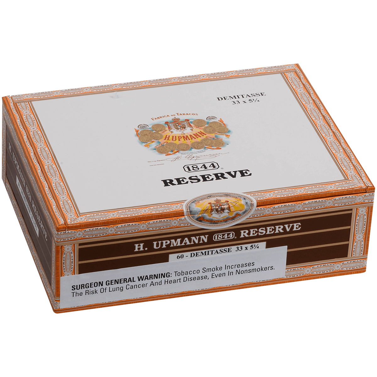 H. Upmann 1844 Reserve Demi Tasse 60 Ct. Box 4.50X33