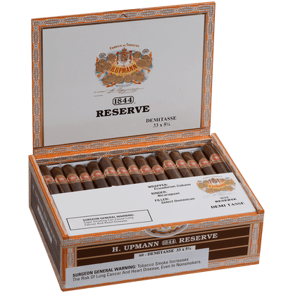 H. Upmann 1844 Reserve Demi Tasse 60 Ct. Box 4.50X33