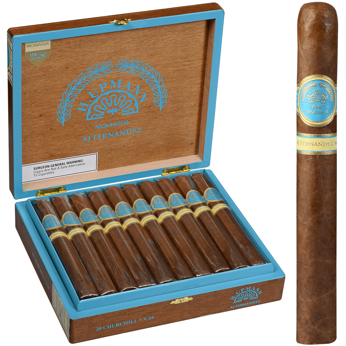 H. Upmann Made By Aj Fernandez Churchill 20 Ct. Box 7.00X54