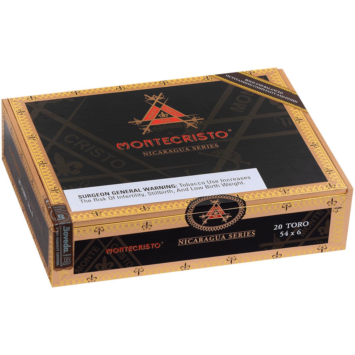 Montecristo Nicaragua Toro 20 Ct. Box 6.00X54