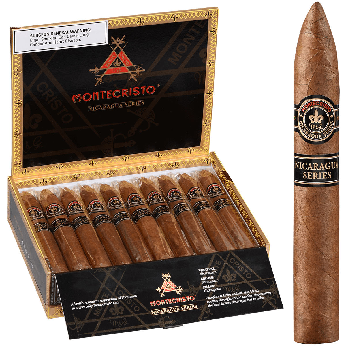 Montecristo Nicaragua No. 2 20 Ct. Box 6.125X52