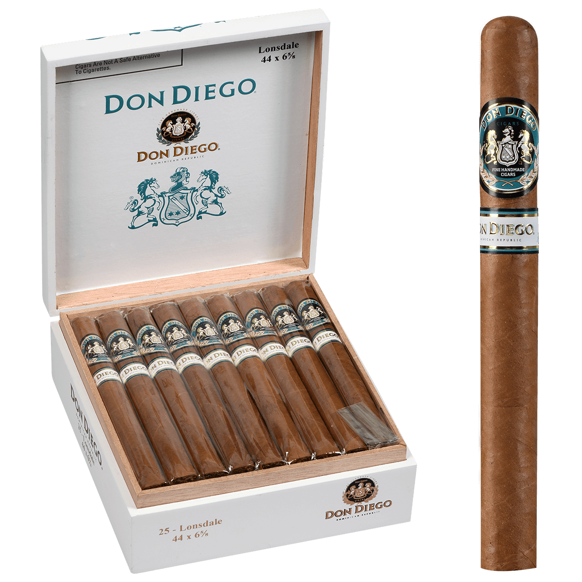 Don Diego Lonsdale Ems 25 Ct. Box 6.63X44