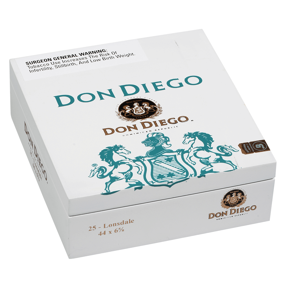 Don Diego Lonsdale Ems 25 Ct. Box 6.63X44