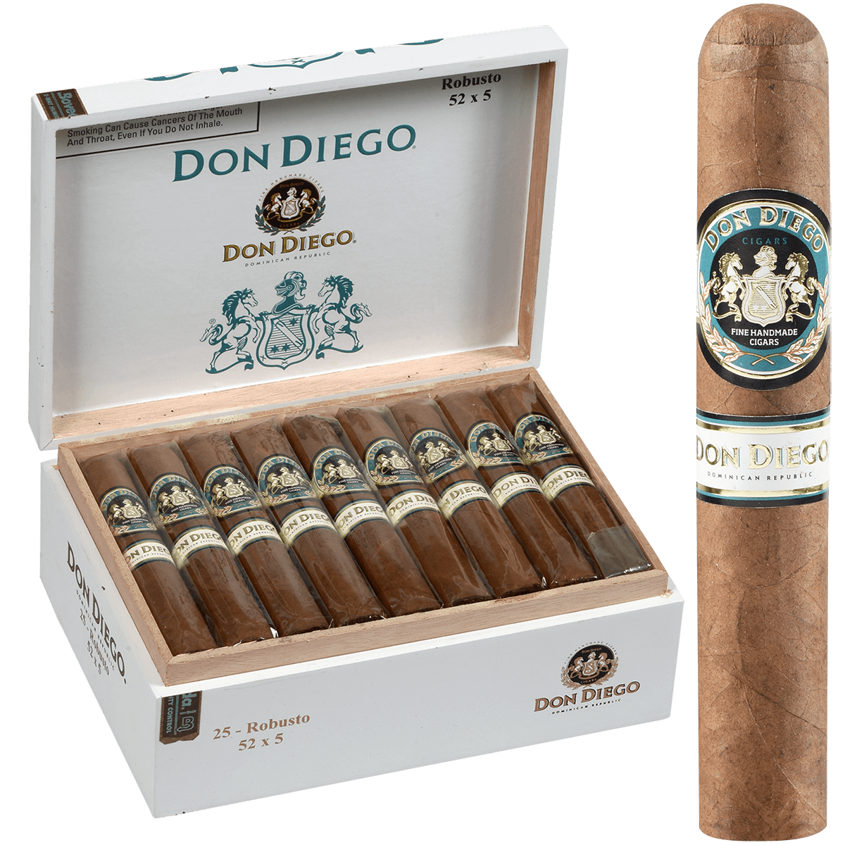 Don Diego Robusto 25 Ct. Box 5.00X52