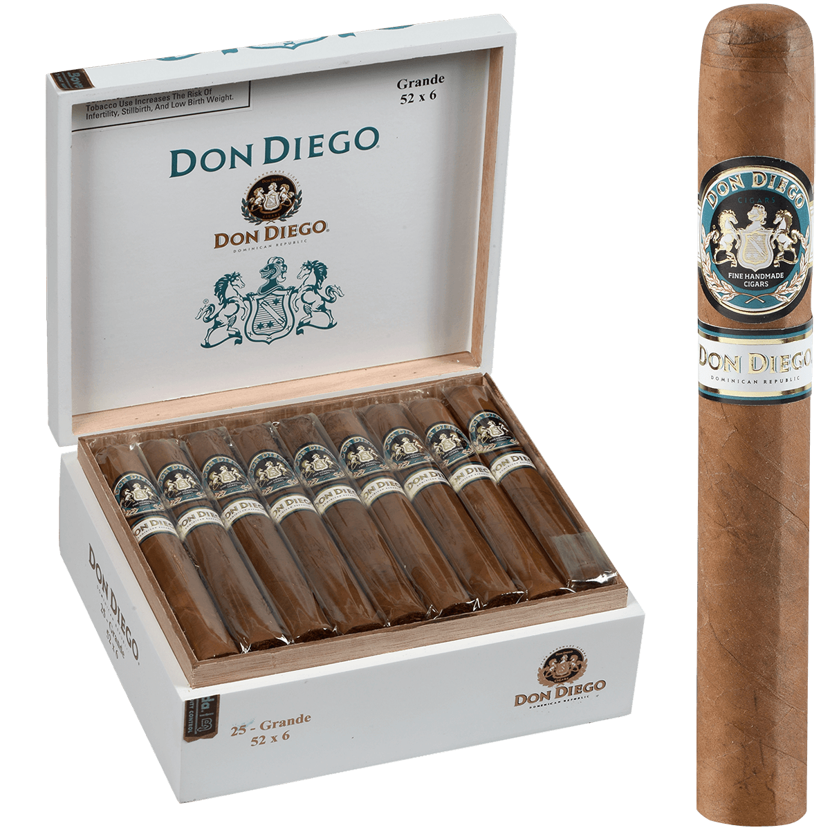 Don Diego Grande 25 Ct. Box 6.00X52