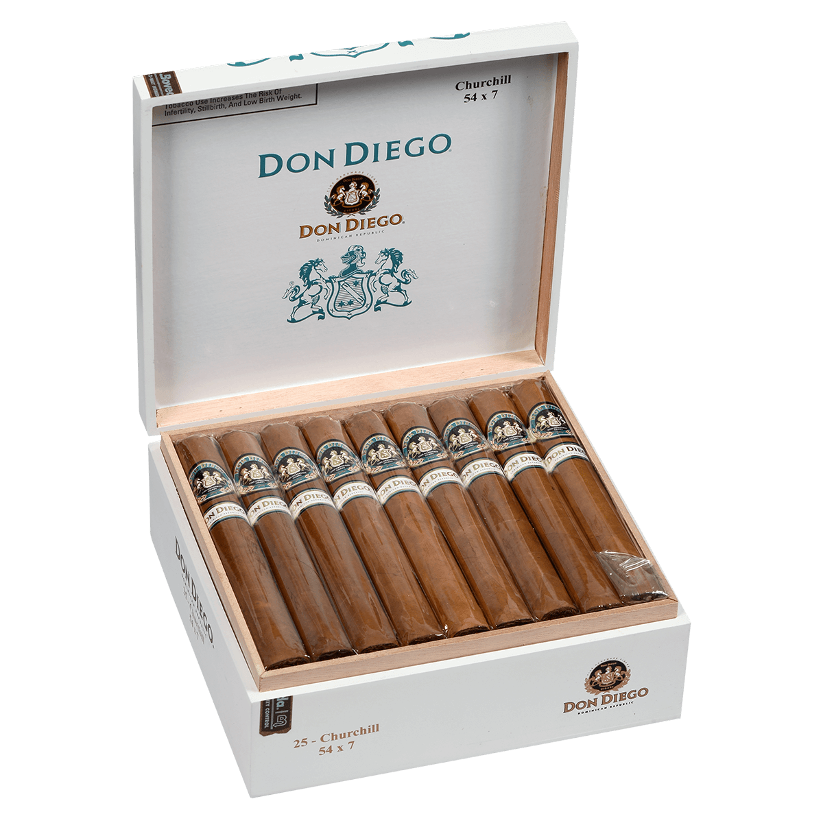 Don Diego Churchill 25 Ct. Box 7.00X54