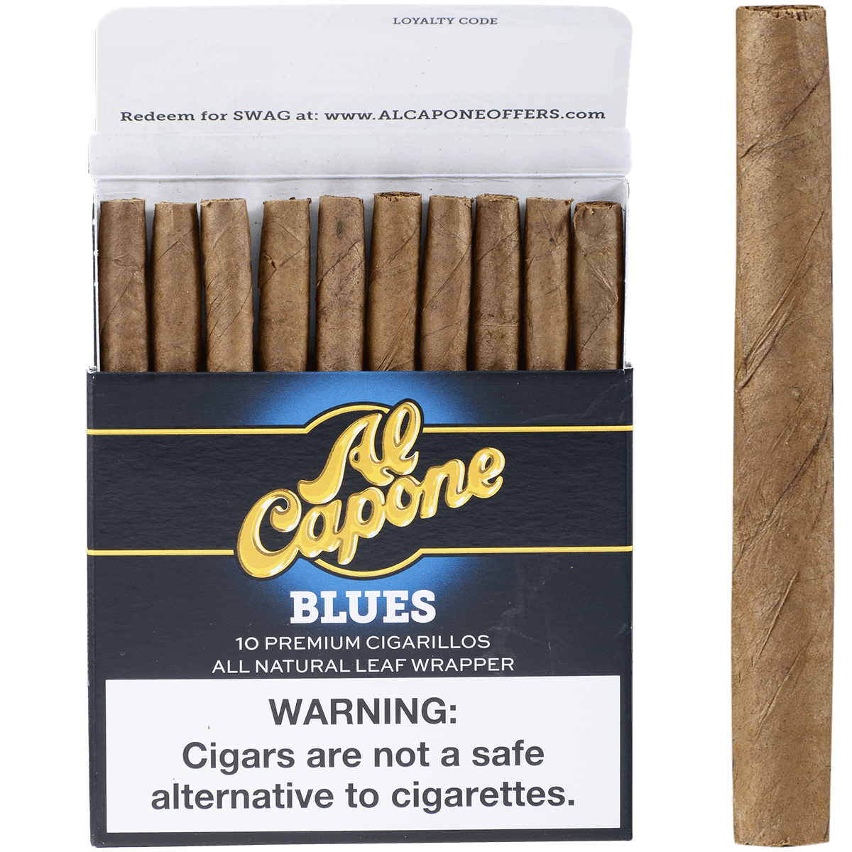 Al Capone All Natural Blues Non-Filter 10/10 Packs 3.25X28