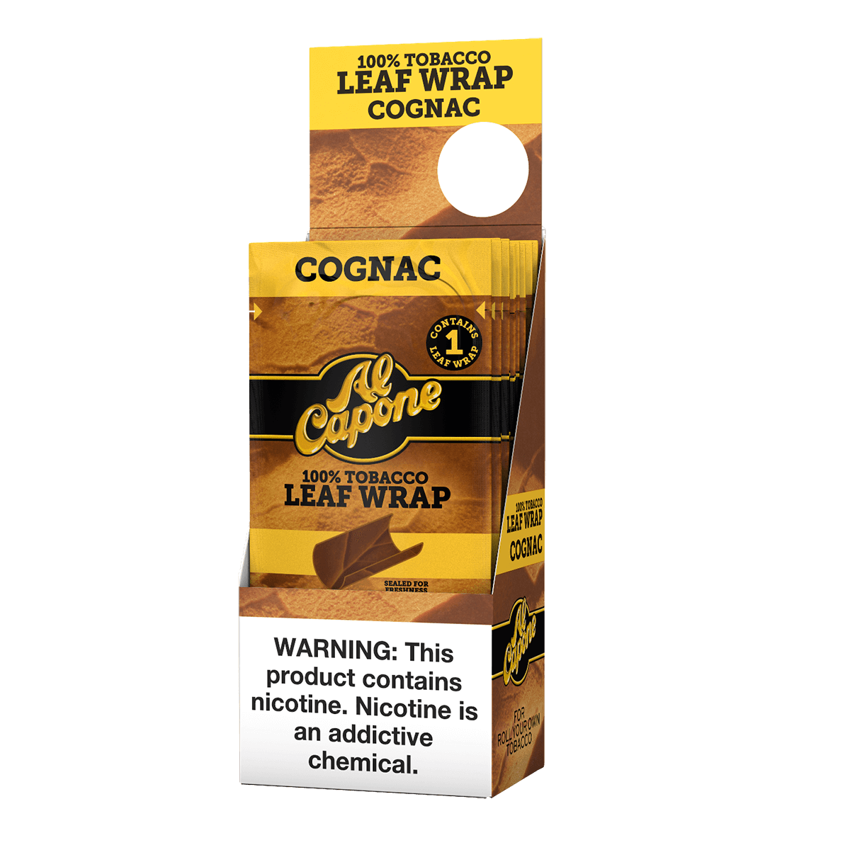 Al Capone Cigar Wraps Cognac 1/18 Pack Carton