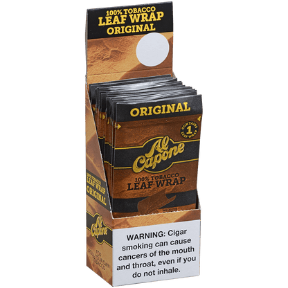 Al Capone Cigar Wraps Original 1/18 Pack Carton
