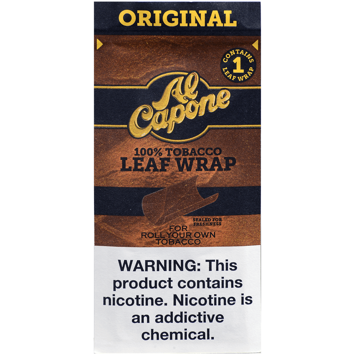 Al Capone Cigar Wraps Original 1/18 Pack Carton