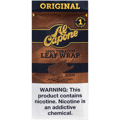 Al Capone Cigar Wraps Original 1/18 Pack Carton