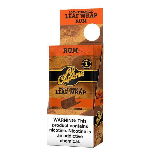 Al Capone Cigar Wraps Rum 1/18 Pack Carton