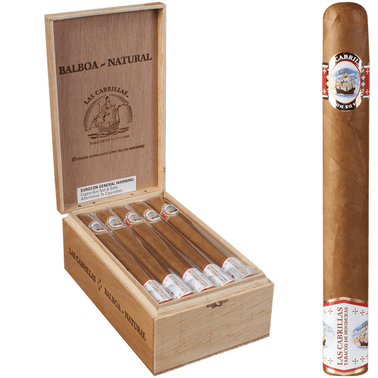 Las Cabrillas Balboa Natural 15 Ct. Box 7.50X54