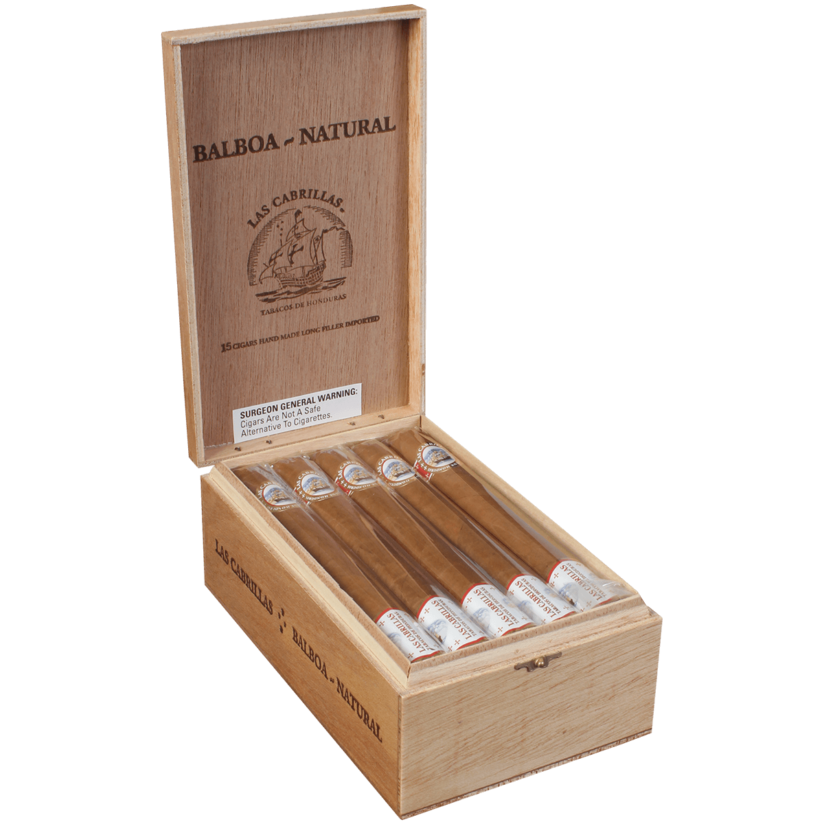 Las Cabrillas Balboa Natural 15 Ct. Box 7.50X54