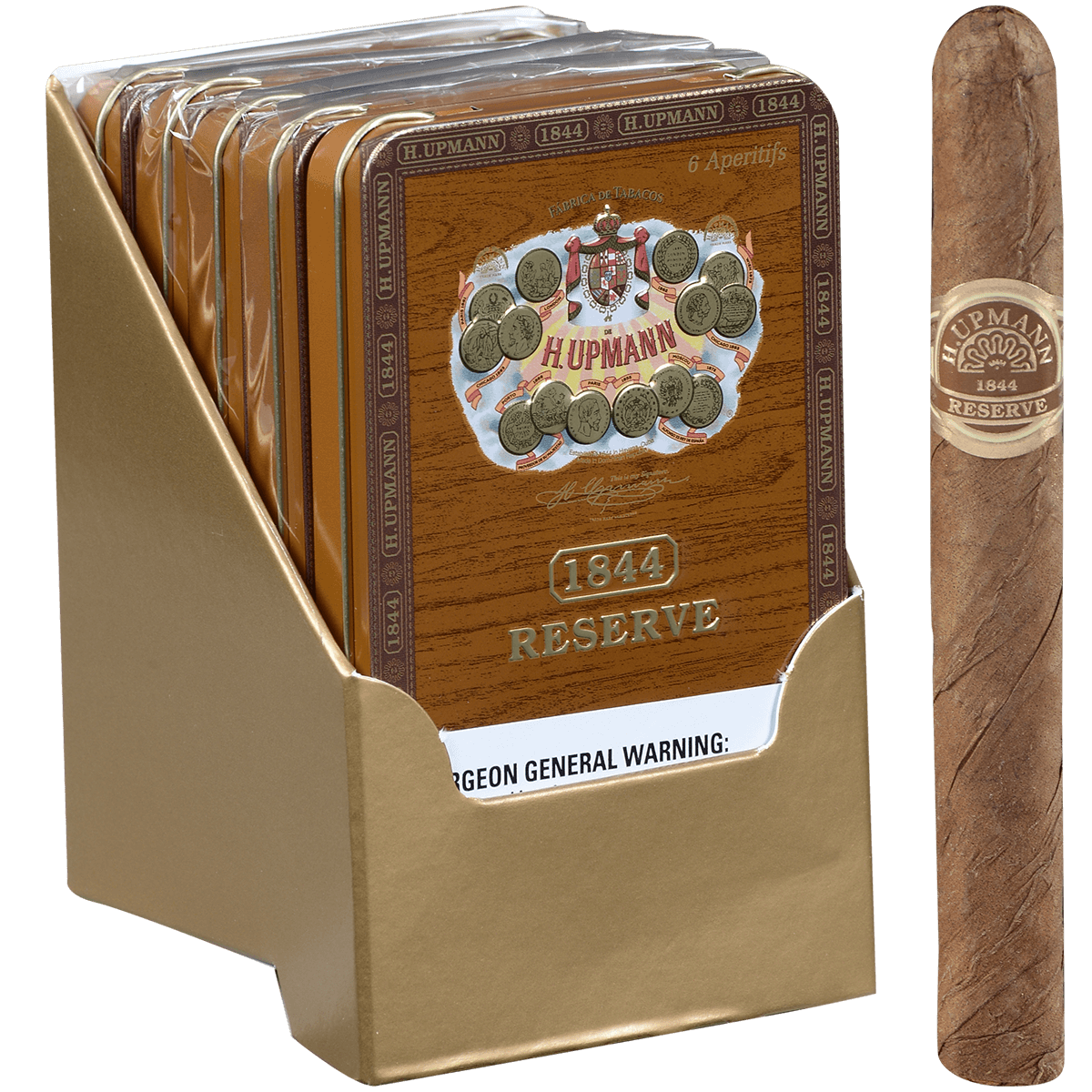 H Upmann 1844 Reserve Aperitifs 5/6 Ct Tins 4.00X33