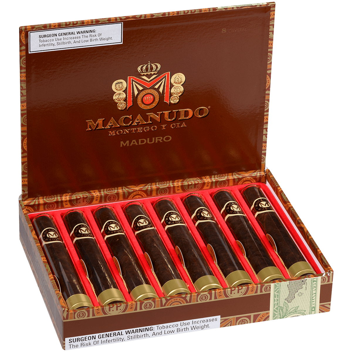 Macanudo Maduro Crystal 8 Ct. Box 5.50X50