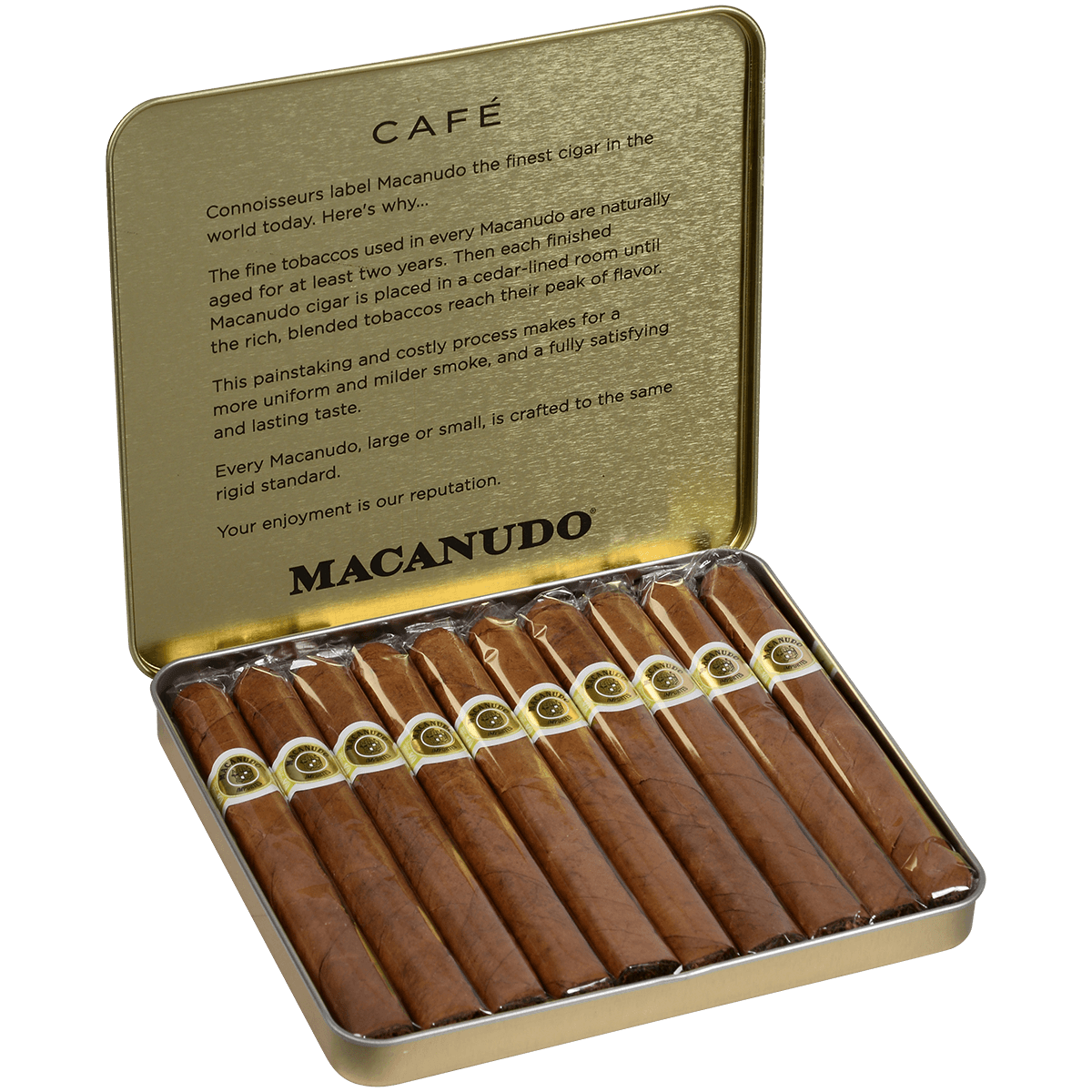 Macanudo Cafe Ascots 10/10 Tins 4.19X32