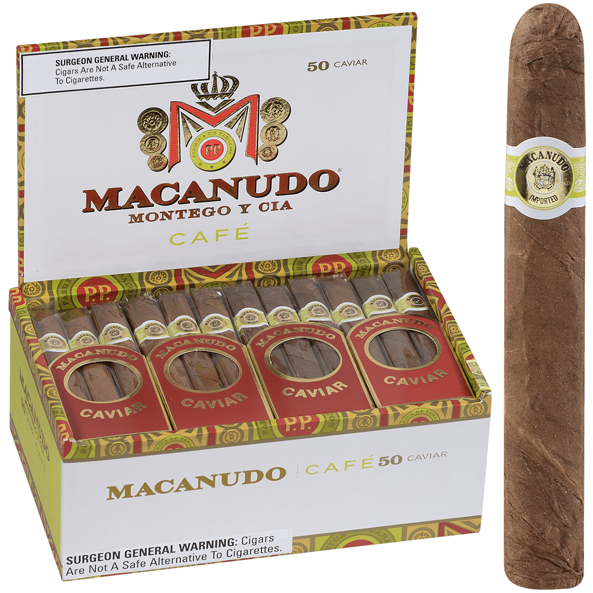 Macanudo Cafe Caviar 50 Ct. Box 4.00X36