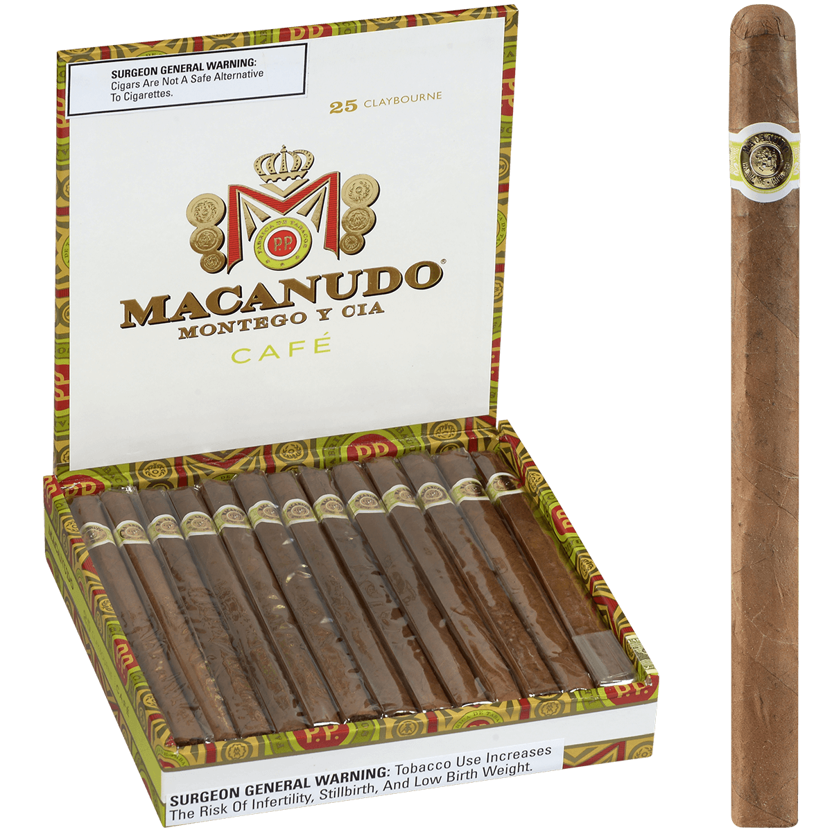 Macanudo Cafe Claybourne 25 Ct. Box 6.00X31