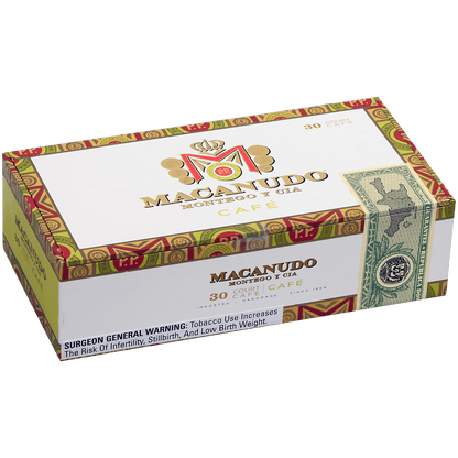 Macanudo Cafe Court Tubos 30 Ct. Box 4.19X36