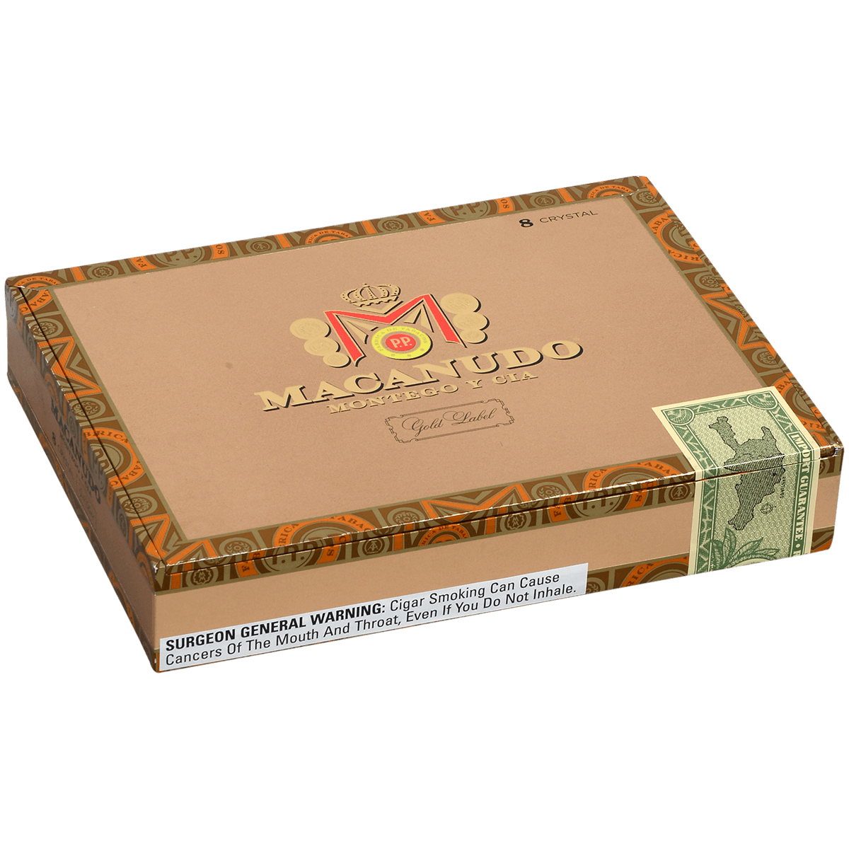 Macanudo Gold Label Crystal 8 Ct. Box 5.50X50