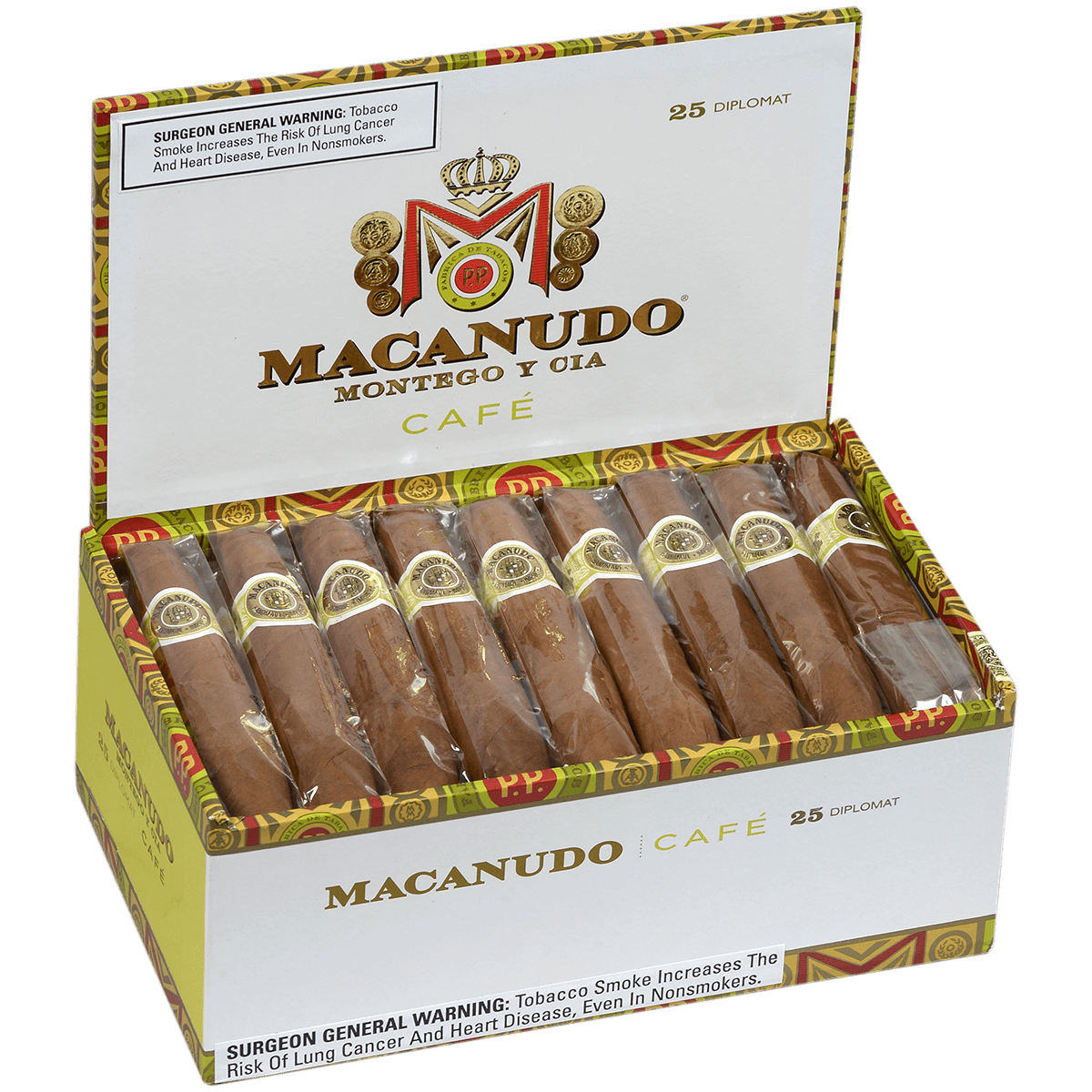 Macanudo Cafe Diplomat 25 Ct. Box 4.50X38/60/44