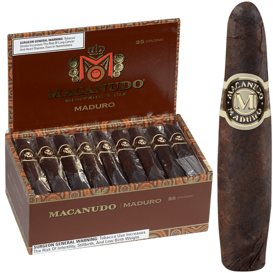 Macanudo Maduro Diplomat 25 Ct. Box 4.50X38/60/44