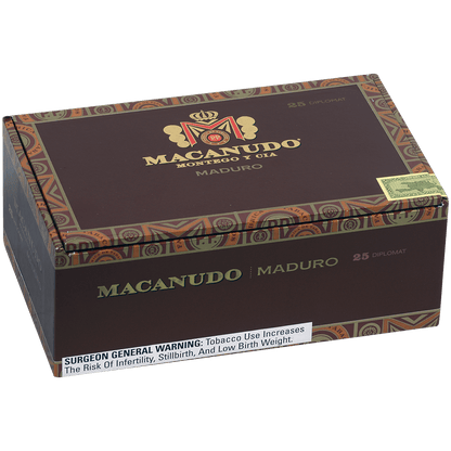 Macanudo Maduro Diplomat 25 Ct. Box 4.50X38/60/44