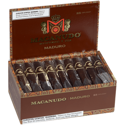 Macanudo Maduro Diplomat 25 Ct. Box 4.50X38/60/44