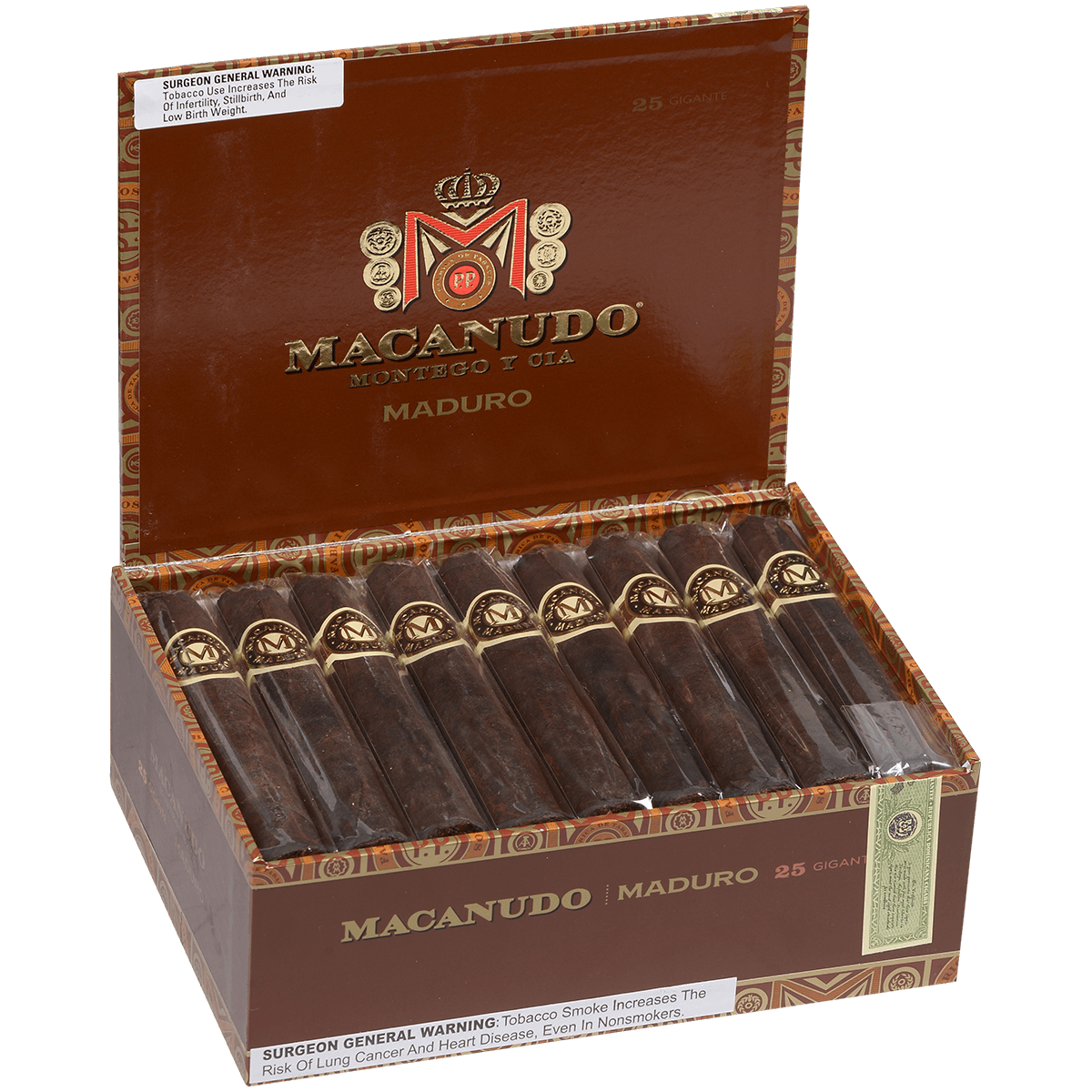 Macanudo Maduro Gigante 25 Ct. Box 6.00X60