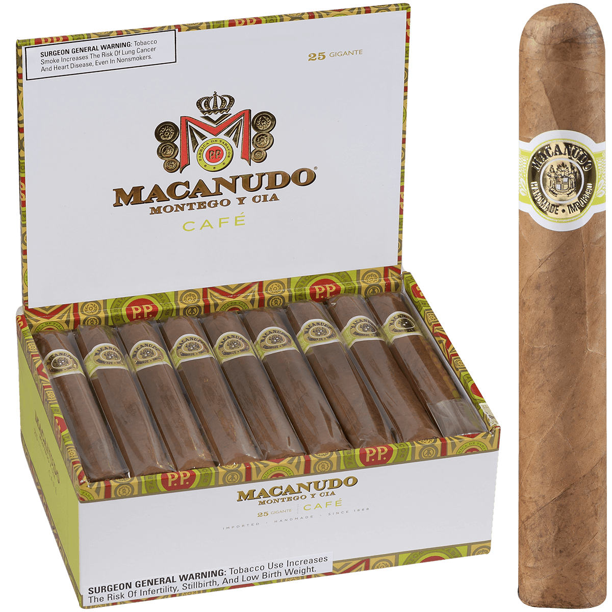 Macanudo Cafe Gigante 25 Ct. Box 6.00X60