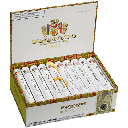 Macanudo Cafe Hampton Court Tubos 25 Ct. Box 5.50X42