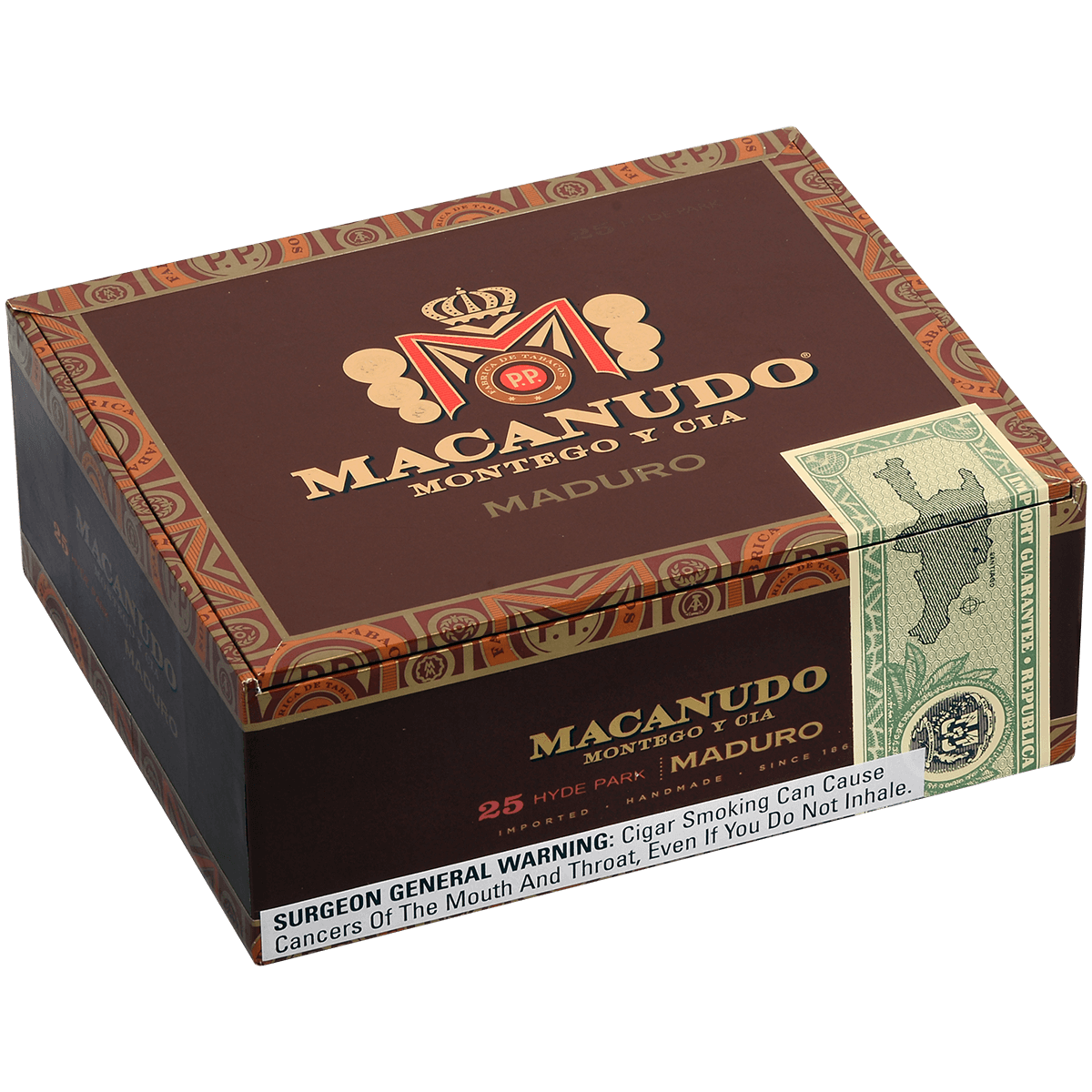 Macanudo Maduro Hyde Park 25 Ct. Box 5.50X49