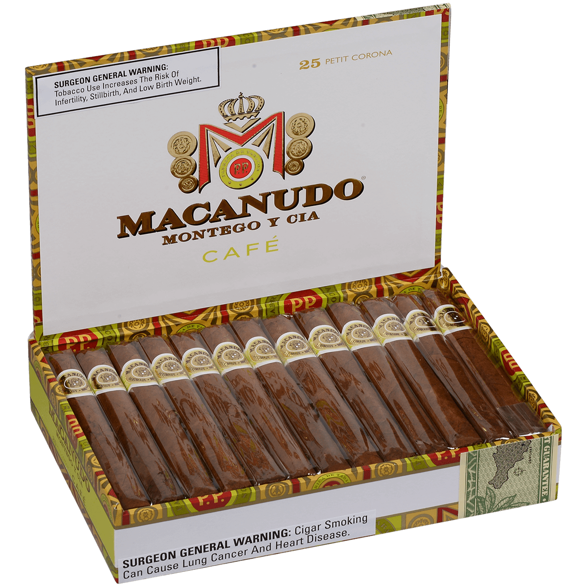 Macanudo Cafe Petit Corona 25 Ct. Box 5.00X38