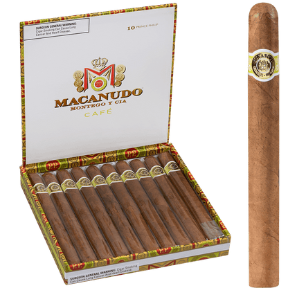 Macanudo Cafe Prince Philip 10 Ct. Box 7.50X49