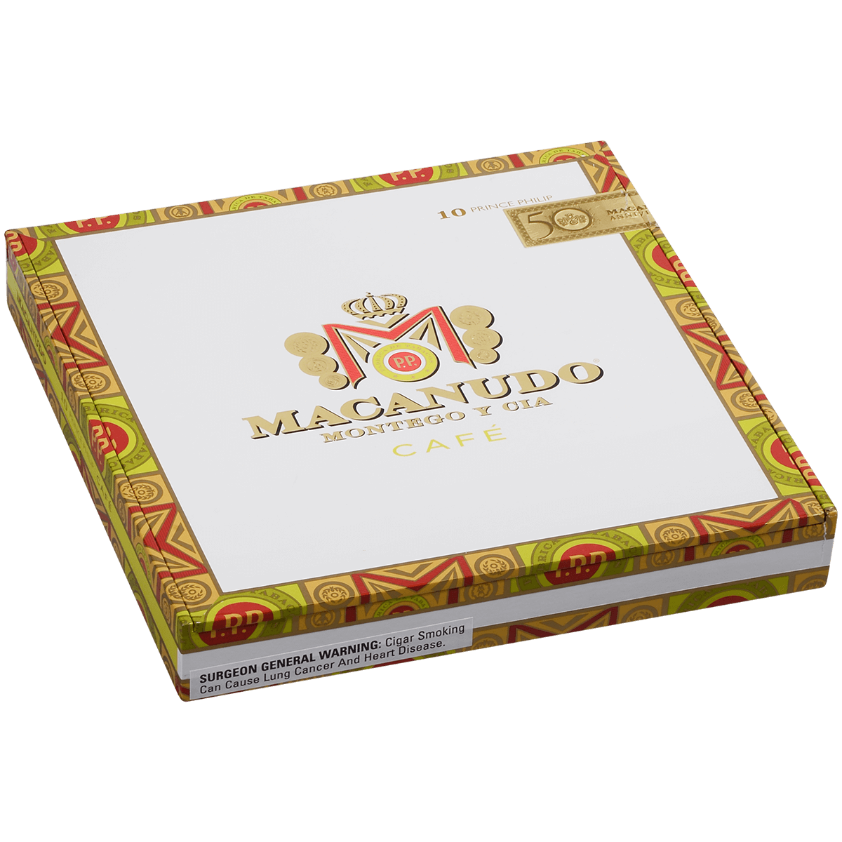 Macanudo Cafe Prince Philip 10 Ct. Box 7.50X49