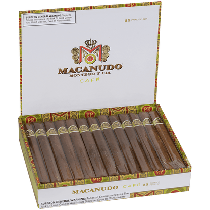 Macanudo Cafe Prince Philip 25 Ct. Box 7.50X49