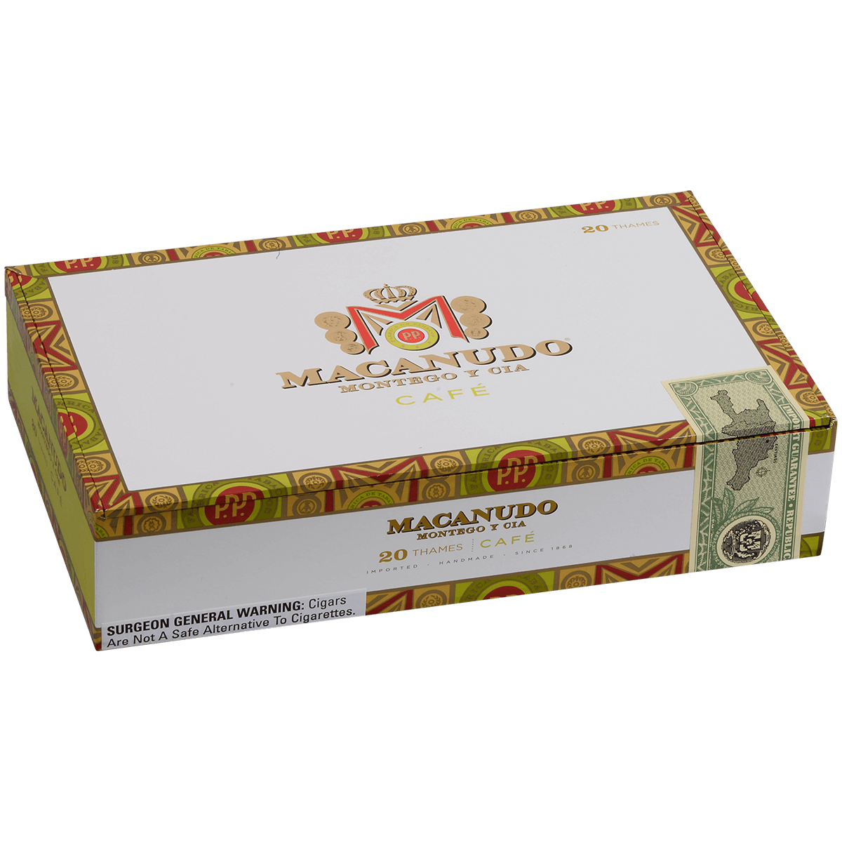 Macanudo Cafe Thames Tubos 20 Ct. Box 6.00X50