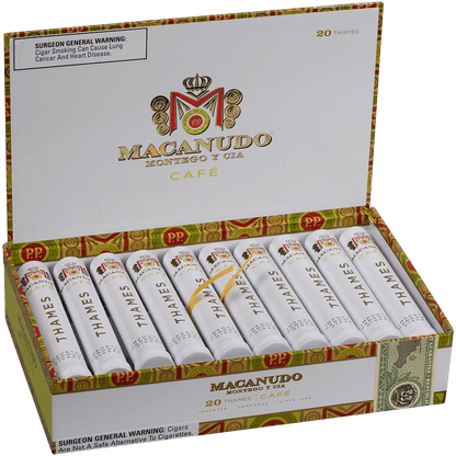 Macanudo Cafe Thames Tubos 20 Ct. Box 6.00X50