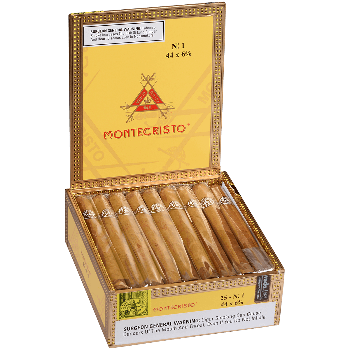 Montecristo No. 1 Natural 25 Ct. Box 6.62X44