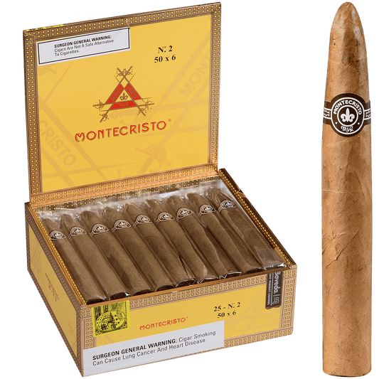 Montecristo No. 2 Torpedo Natural 25 Ct. Box 6.00X51