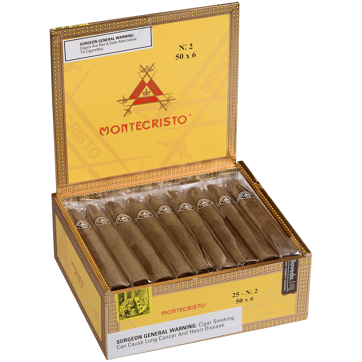 Montecristo No. 2 Torpedo Natural 25 Ct. Box 6.00X51
