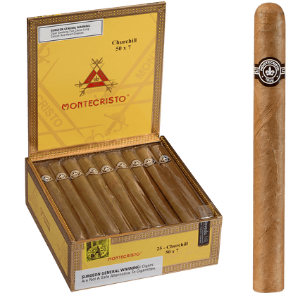 Montecristo Churchill Natural 25 Ct. Box 7.00X50