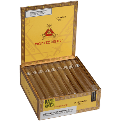 Montecristo Churchill Natural 25 Ct. Box 7.00X50