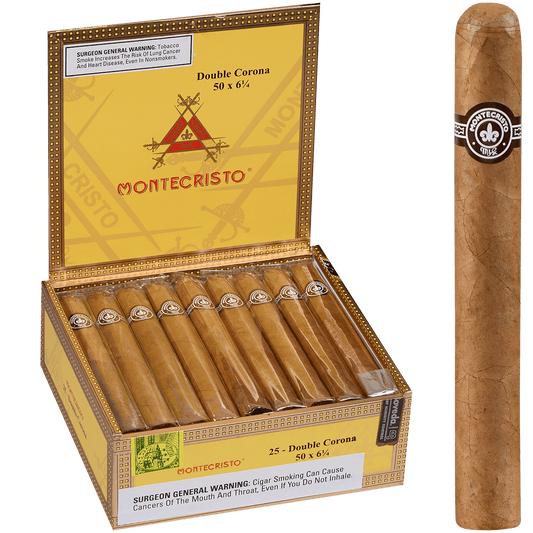 Montecristo Double Corona Natural 25 Ct. Box 6.25X50