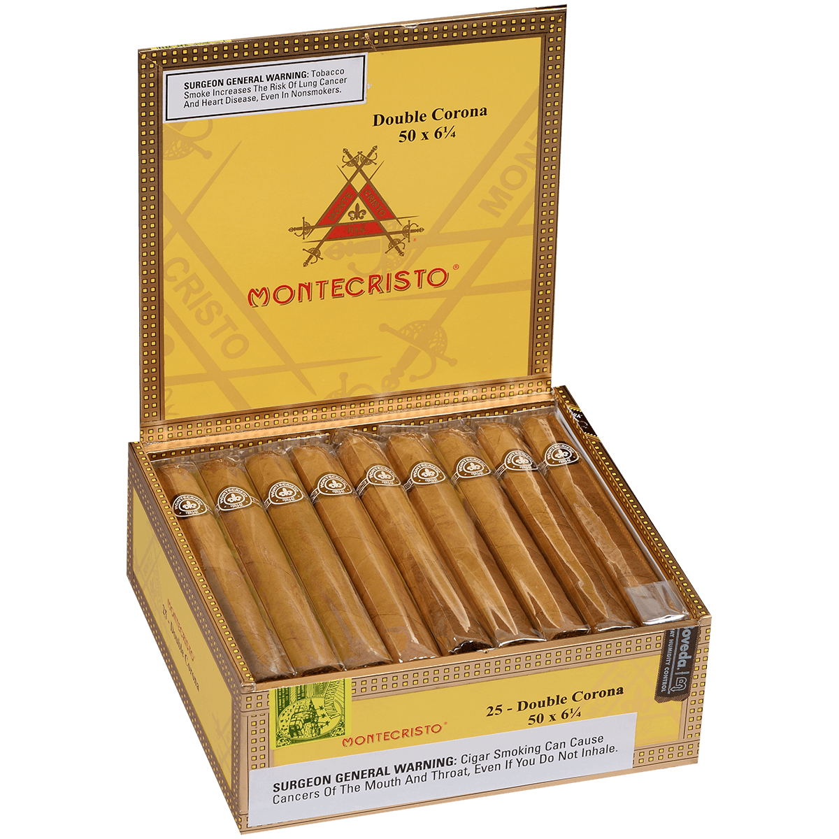 Montecristo Double Corona Natural 25 Ct. Box 6.25X50