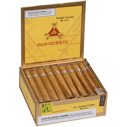 Montecristo Double Corona Natural 25 Ct. Box 6.25X50